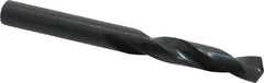 Precision Twist Drill - 0.246" 135° Spiral Flute High Speed Steel Screw Machine Drill Bit - Oxide Finish, Right Hand Cut, 1-3/8" Flute Length, 2-1/2" OAL, Split Point, Straight Shank - USA Tool & Supply