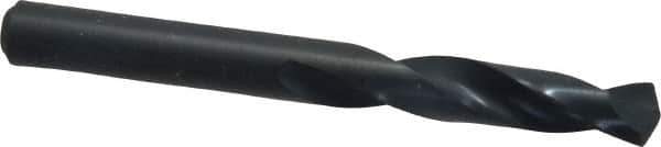 Precision Twist Drill - 0.281" 135° Spiral Flute High Speed Steel Screw Machine Drill Bit - Oxide Finish, Right Hand Cut, 1-1/2" Flute Length, 2-11/16" OAL, Split Point, Straight Shank - USA Tool & Supply