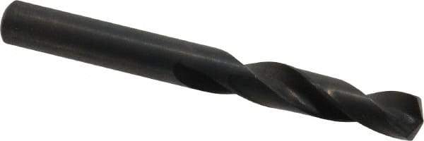 Precision Twist Drill - 0.316" 135° Spiral Flute High Speed Steel Screw Machine Drill Bit - Oxide Finish, Right Hand Cut, 1-11/16" Flute Length, 2-15/16" OAL, Split Point, Straight Shank - USA Tool & Supply