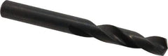 Precision Twist Drill - 0.316" 135° Spiral Flute High Speed Steel Screw Machine Drill Bit - Oxide Finish, Right Hand Cut, 1-11/16" Flute Length, 2-15/16" OAL, Split Point, Straight Shank - USA Tool & Supply