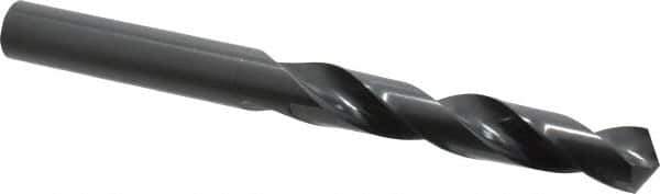 Precision Twist Drill - 1-1/16", 118° Point, Spiral Flute, High Speed Steel Taper Length Drill Bit - Oxide Finish, 6-5/8" Flute Length, 11-1/4" OAL, Series R51 - USA Tool & Supply