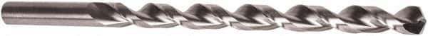 Precision Twist Drill - 23/64", 135° Point, Parabolic Flute, High Speed Steel Taper Length Drill Bit - Bright Finish, 6" Flute Length, 8" OAL, Series QC0860P - USA Tool & Supply
