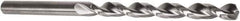 Precision Twist Drill - 5/8", 135° Point, Parabolic Flute, High Speed Steel Taper Length Drill Bit - Bright Finish, 4-7/8" Flute Length, 8-3/4" OAL, Series QC91P - USA Tool & Supply