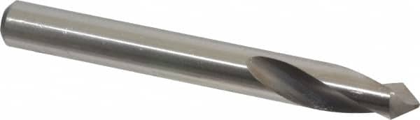 Precision Twist Drill - 3/8" Body Diam, 90°, 3-1/8" OAL, High Speed Steel Spotting Drill - USA Tool & Supply