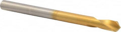 Precision Twist Drill - 3/8" Body Diam, 90°, 5" OAL, High Speed Steel Spotting Drill - USA Tool & Supply