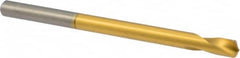 Precision Twist Drill - 1/4" Body Diam, 120°, 4" OAL, High Speed Steel Spotting Drill - USA Tool & Supply