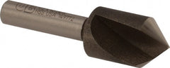 Precision Twist Drill - 1/2" Head Diam, 1/4" Shank Diam, 1 Flute 90° High Speed Steel Countersink - USA Tool & Supply