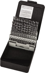 Precision Twist Drill - 118° Point, Bright Finish, High Speed Steel Jobber Length Drill Bit Set - USA Tool & Supply