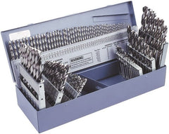 Interstate - 1/16 to 1/2", 118° Point, Oxide Finish, High Speed Steel Jobber Length Drill Bit Set - USA Tool & Supply