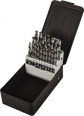 Precision Twist Drill - 118° Point, Bright Finish, High Speed Steel Jobber Length Drill Bit Set - USA Tool & Supply