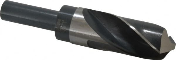 Precision Twist Drill - 1-11/32" Drill, 118° Point, High Speed Steel Silver Deming & Reduced Shank Drill Bit - USA Tool & Supply