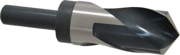 Precision Twist Drill - 1-5/8" Drill, 118° Point, High Speed Steel Silver Deming & Reduced Shank Drill Bit - USA Tool & Supply