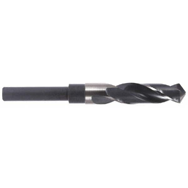 Precision Twist Drill - 1-11/32" Drill, 118° Point, High Speed Steel Silver Deming & Reduced Shank Drill Bit - USA Tool & Supply