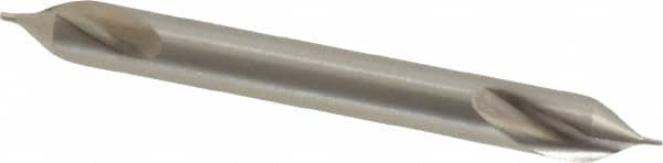 Precision Twist Drill - #000 Plain Cut 60° Incl Angle High Speed Steel Combo Drill & Countersink - USA Tool & Supply