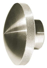 Morton Machine Works - 3-1/2" Head, Knurled Knob - Tapped, Aluminum - USA Tool & Supply