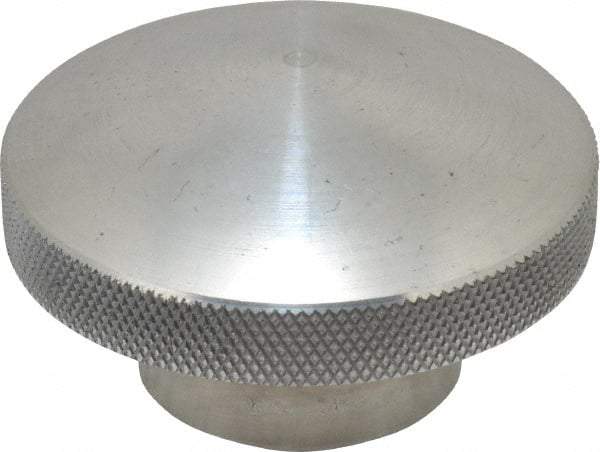 Morton Machine Works - 2-1/4" Head, Knurled Knob - Tapped, Aluminum - USA Tool & Supply