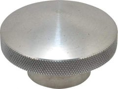 Morton Machine Works - 2-1/4" Head, Knurled Knob - Tapped, Aluminum - USA Tool & Supply