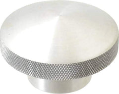 Morton Machine Works - 2-1/4" Head, Knurled Knob - Tapped, Aluminum - USA Tool & Supply