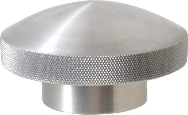 Morton Machine Works - 3-1/2" Head, Knurled Knob - Tapped, Aluminum - USA Tool & Supply