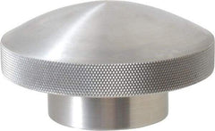 Morton Machine Works - 3-1/2" Head, Knurled Knob - Tapped, Aluminum - USA Tool & Supply