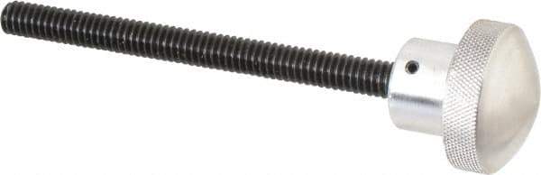 Morton Machine Works - 1" Head, Knurled Knob - Threaded Stem, Aluminum - USA Tool & Supply