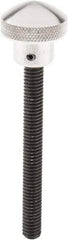 Morton Machine Works - 1" Head, Knurled Knob - Threaded Stem, Aluminum - USA Tool & Supply