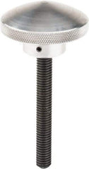Morton Machine Works - 2" Head, Knurled Knob - Threaded Stem, Aluminum - USA Tool & Supply