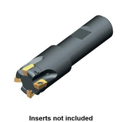 Kennametal - 25mm Cut Diam, 9.1mm Max Depth of Cut, 25mm Shank Diam, 96mm OAL, Indexable Square Shoulder End Mill - ADKT 1035.. Inserts, Weldon Shank, 90° Lead Angle, Series NGE-A - USA Tool & Supply