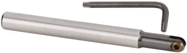 Kennametal - 1/2" Cut Diam, 1/2" Shank Diam, 5.12" OAL, Indexable Ball Nose End Mill - USA Tool & Supply