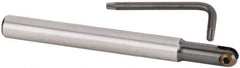 Kennametal - 1/2" Cut Diam, 1/2" Shank Diam, 5.12" OAL, Indexable Ball Nose End Mill - USA Tool & Supply