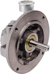 Gast - 0.92 hp Counterclockwise Flange Air Actuated Motor - 0:00 Gear Ratio, 3,000 Max RPM, 1.181" Shaft Length, 1/2" Shaft Diam - USA Tool & Supply