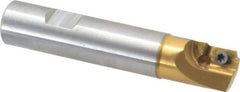 Superbee - 0.01 to 0.06 Inch Cutting Radius, 3/4 Inch Cutter Diameter, 1 Style EM 15 Insert, 3/4 Inch Shank Diameter, Indexable Concave Radius Cutter - 4 Inch Overall Length - USA Tool & Supply