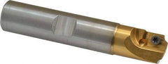 Superbee - 0.07 to 0.125 Inch Cutting Radius, 3/4 Inch Cutter Diameter, 1 Style EM 15 Insert, 3/4 Inch Shank Diameter, Indexable Concave Radius Cutter - 4 Inch Overall Length - USA Tool & Supply