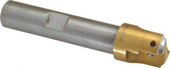 Superbee - 0.07 to 0.125 Inch Cutting Radius, 1 Inch Cutter Diameter, 2 Style EM 15 Inserts, 3/4 Inch Shank Diameter, Indexable Concave Radius Cutter - 4.5 Inch Overall Length - USA Tool & Supply