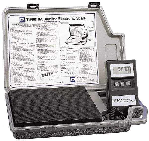 OTC - LCD Automotive Refrigerant Scale Charging Meter - 9VDC, ±0.5°F Accuracy, 32 to 120°F Operating Temp - USA Tool & Supply