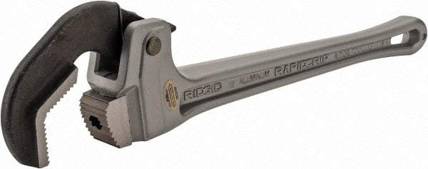 Ridgid - 18" Aluminum RapidGrip Pipe Wrench - 3" Pipe Capacity - USA Tool & Supply