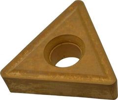 Interstate - TT433 Grade TCN55 Carbide Turning Insert - TiN/TiC/TiCN/TiN Finish, 60° Triangle, 1/2" Inscr Circle, 3/16" Thick, 3/64" Corner Radius - USA Tool & Supply