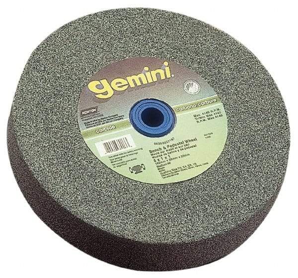 Norton - 36 Grit Aluminum Oxide Bench & Pedestal Grinding Wheel - 12" Diam x 1-1/2" Hole x 2" Thick, 2070 Max RPM, Very Coarse/Coarse Grade - USA Tool & Supply