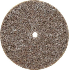3M - 1-1/2" Diam, 1/8" Face Width, 1/8" Center Hole, Medium Grade, Aluminum Oxide Deburring Wheel - Unitized, Hard Density 7 Grade, 30,100 RPM - USA Tool & Supply