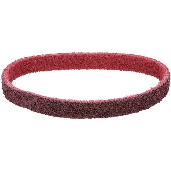 Dynabrade - 1" Wide x 18" OAL, Aluminum Oxide Abrasive Belt - Aluminum Oxide, Medium, Nonwoven, Cloth Backing, Wet/Dry - USA Tool & Supply