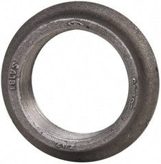Made in USA - 2-1/2" Pipe, 4-1/16" Diam x 1/8" Thick, Tank Flange with Pilot - For Threaded Pipe, 3-5/32" Pilot Hole, 1" Overall Height, 3-9/32" Top Diam, Carbon Steel - USA Tool & Supply