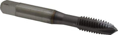 OSG - 3/8-16 UNC, 3 Flute, TiCN Finish, High Speed Steel Spiral Point Tap - Plug Chamfer, Right Hand Thread, 2-15/16" OAL, 1-1/4" Thread Length, 0.381" Shank Diam, 3B Class of Fit - Exact Industrial Supply
