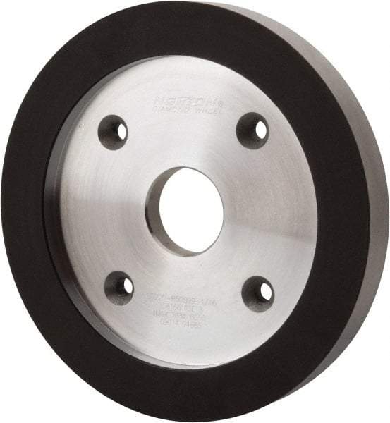 Norton - 6" Diam, 1-1/4" Hole Size, 3/4" Overall Thickness, 220 Grit, Type 6 Tool & Cutter Grinding Wheel - Very Fine Grade, Diamond, R Hardness, Resinoid Bond - USA Tool & Supply