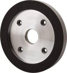 Norton - 6" Diam, 1-1/4" Hole Size, 3/4" Overall Thickness, 220 Grit, Type 6 Tool & Cutter Grinding Wheel - Very Fine Grade, Diamond, R Hardness, Resinoid Bond - USA Tool & Supply