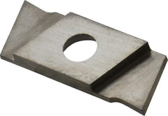 NIKCOLE MINI-SYSTEMS - GIE1 0.0394" Cutting Width, Carbide Cutoff Insert - 7° Right Hand Lead Angle, TiN Coated - USA Tool & Supply