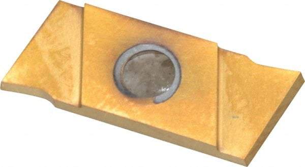 NIKCOLE MINI-SYSTEMS - GIE1.5 0.0591" Cutting Width, Carbide Cutoff Insert - 7° Left Hand Lead Angle, TiN Coated - USA Tool & Supply