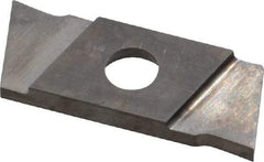 NIKCOLE MINI-SYSTEMS - GIE1.5 0.0591" Cutting Width, Carbide Cutoff Insert - 0° Neutral Lead Angle, TiN Coated - USA Tool & Supply