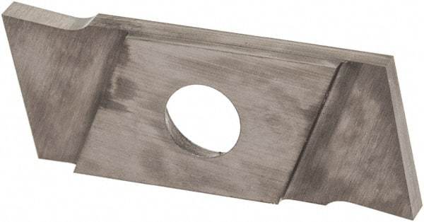 NIKCOLE MINI-SYSTEMS - GIE1.5 0.0591" Cutting Width, Carbide Cutoff Insert - 0° Neutral Lead Angle, TiN Coated - USA Tool & Supply