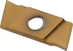 NIKCOLE MINI-SYSTEMS - GIE1.5 0.0591" Cutting Width, Carbide Cutoff Insert - 0° Neutral Lead Angle, TiN Coated - USA Tool & Supply