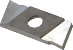 NIKCOLE MINI-SYSTEMS - GIE1.5 0.0591" Cutting Width, Carbide Cutoff Insert - 7° Right Hand Lead Angle, TiN Coated - USA Tool & Supply